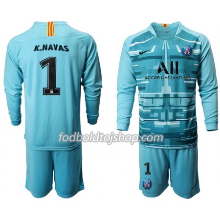 Paris Saint-Germain Målmands Fodboldsæt K NAVAS 1 Børn III 2019-20 L/S (+ Korte bukser)